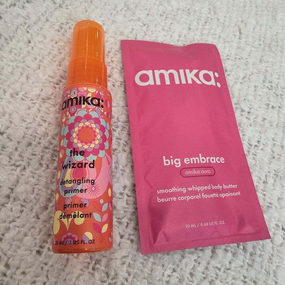 New Amika 2 Piece Set Detangler and Body Cream